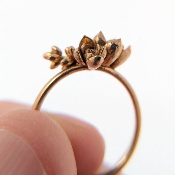 Botanical Cluster Ring in Natural Bronze size 7 by Collected Edition - Picture 5 of 15